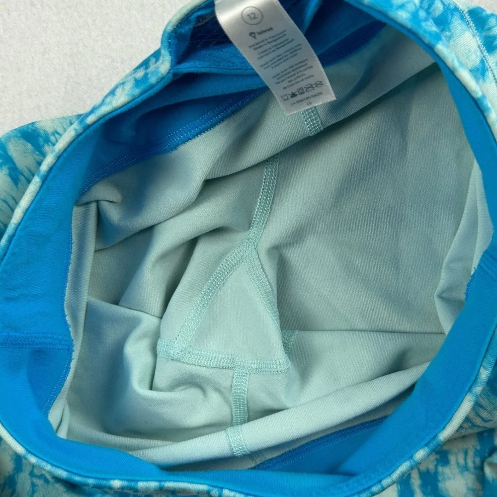Ivivva Girl's Leggings Tie Dye Blue Sz 12